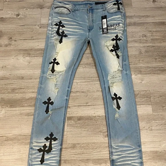 Men’s Rockstar Original Cross Patch Jeans